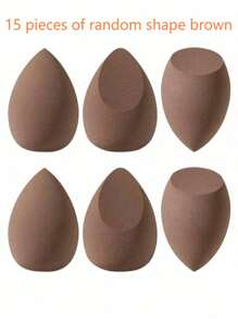6pcs Makeup Sponge, Random Shape, Suitable For All Skin Types, Latex-Free Multi-Purpose Makeup Sponge For Liquids, Creams And Powders, No Stripes, Smooth Make-Up Applications, Simple And Beautiful, Easy To Carry.