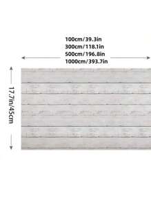 1 Roll Of White Wood Grain Self-Adhesive Wall Strips With Thickened DIY Waterproof Moisture-Proof Easy To Clean And Removable Stickers Kitchen Decor