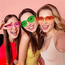 12pcs/Set Heart Shape Glasses Love Glasses For Men & Women - Holiday Party Supplies, Christmas