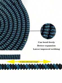 4 件双色柔性可扩展花园软管、高压洗车喷枪、家用灌溉用品