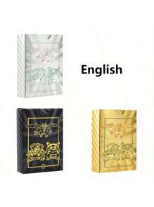 pokemon 55pcs/Box Rainbow Gold Silver Black English Cards Anime Pikachu Charizard Eevee Battle Game Collection Toys Gifts
