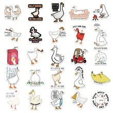 50 件宠物贴纸鸭子礼物鸭子玩具鸭子贴纸可爱贴纸动物贴纸卡哇伊贴纸趣味贴纸美学贴纸乙烯基贴纸适用于水瓶、水壶、吉他、行李箱、手机、手机壳、笔记本电脑、滑板、礼物 - 彩色 - 查看 8