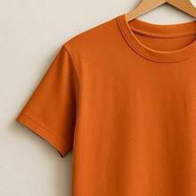 Camiseta Masculina Estampada Los Angeles Camisa 100% Algodão Malha 30.1 - Laranja - Visão 2
