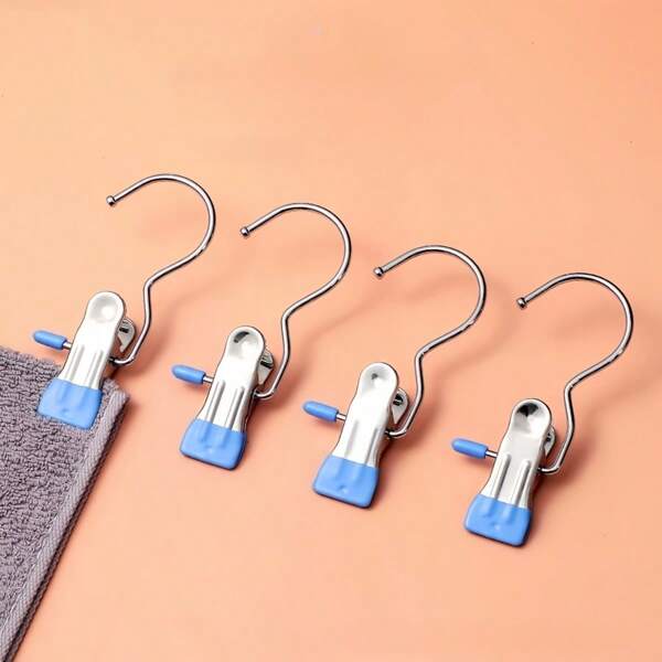 20pcs Stainless Steel Multipurpose Clips, Hat Clips, Trouser Clips, Clothespin
