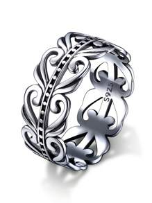 1 pieza Anillo de plata de ley S925 con diseño de nudo celta en forma de corazón, que simboliza el amor eterno, apto para uso diario, Día de San Valentín, Día de la Madre, festival de música, regalo de cumpleaños, viene con caja de regalo