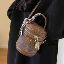 New Viral Minimalist Design Crossbody Bucket Bag, Versatile Handheld Two-Way Use With Premium Materials, Classic  , And Lightweight Durability - Blue - View 2