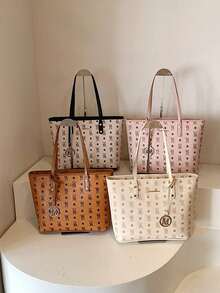 New Arrival Luxury Brand Handbag - High-End Feel, Large Capacity Shoulder Crossbody Tote Bag For Women - Perfect For Commuting - Black - View 3