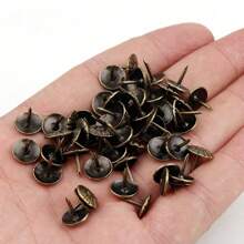 100 peças de pregos decorativos de latão dourado antigo, tachas aplicadas, joias, caixa de presente, alfinetes de mesa, móveis, ferragens, ferramenta de marcenaria 11x16 mm