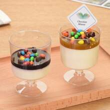 36/20/10 Pcs Transparent Dessert Cups (With Spoons), 5oz Pudding Cups, Appetizer, Mousse, Tiramisu, Ice Cream, Yogurt, Snow Cone Cups - Great For Birthday Party, Wedding, Baby Shower, Catering, Cocktail, Buffet, Graduation, Holiday Event