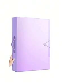 Diamond Painting 30-Page A3 Storage Book With Handle, Portable Storage Album, Including 30-Page Protective Art Supplies, Double-Sided Art Display Folder, Durable PP Material, Bright Pink And Blue Diamond Painting Storage Box Diamond Painting Accessories Storage