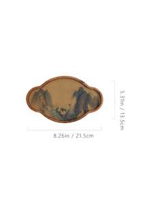 1 pièce Plateau à thé en bois avec siège pour thé. Convient pour le café, le lait, le petit-déjeuner, le goûter. Petit plateau de thé Kung Fu. Rentrée scolaire