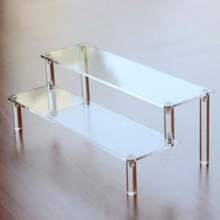 Self Installed 1-4 Layers Acrylic Display Frame Paper Cup Perfume Doll Display Frame Transparent Trapezoidal Doll Storage Rack