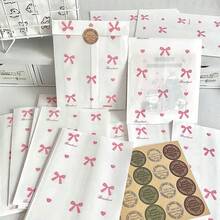 30/50/100 Stücke rosa Geschenkbeutel, 4.7"X6.7" Grifffläche Kraftpapier Einkaufstüten für Hochzeit, Geburtstag, Party, Basteln Geschenkverpackung - Verschiedenfarbig - Übersicht 4