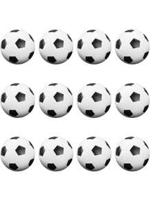 2/6/12 pièces Balles anti-stress en forme de ballon de foot, balles de foot en mousse douce, jouets à presser pour les sports, récompenses pour carnaval, thème fête des sports (aléatoire)