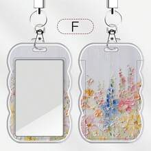 1pc Sage Themed ID Card Holder With Lanyard, Doctor/Nurse, Bus Card, Student ID Card Holder,School Supplies,Back To School - Multicolor - View 7