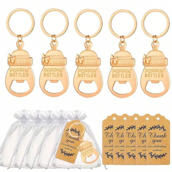 15 sztuk/zestaw otwieracza do butelek w kształcie butelki, idealny do wręczania prezentów przyjaciołom i rodzinie, życzeń ślubnych, prezentów rocznicowych, artykułów kuchennych i barowych, dystrybucji na przyjęcia świąteczne i innych ważnych wydarzeń świątecznych