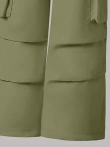 Tween Girls' Cartoon Graphic Print Short Sleeve Top And Cargo Pants Set - White - View 8