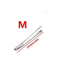 1 件不锈钢食物夹，长柄防滑烧烤夹，牛排夹，厨房炊具配件 - 銀色 - 查看 9