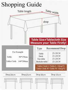 1件波西米亚风格桌布，防尘防水彩色面料，适用于厨房和餐厅装饰、节日派对和用餐、家居装饰、圣诞装饰 - 彩色 - 查看 11