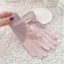 New Style Mid-Length Women's Outdoor Cycling Gloves, Touchscreen Friendly, Loose Fit, Thin For Summer Use