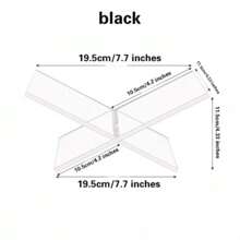 1 Set, Soporte acrílico en forma de X grande para estantería de libros, base para estantería, exhibidor de escritorio para libros, álbumes de fotos y revistas en forma de X