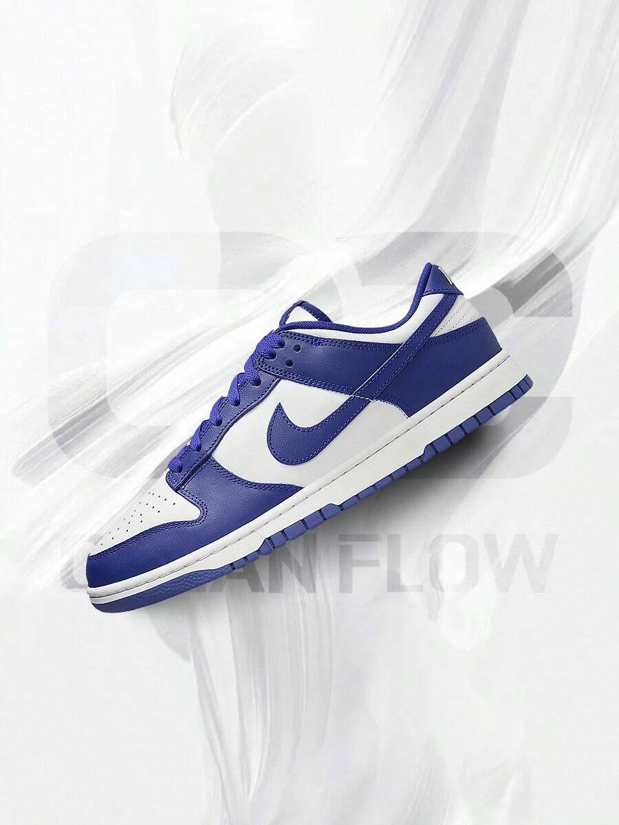 Nike Dunk Low Concord– Men's Lifestyle Sneakers – Shoes For Man -Vintage-Spring & Summer-Inspired Running Shoes, Shock-Absorbing Comfort, Gym To Streetwear Casual Wear-Mother's Day Gifts-Father's Day Gift–DV0833 103 - 白/Concord/University Red - 查看 1