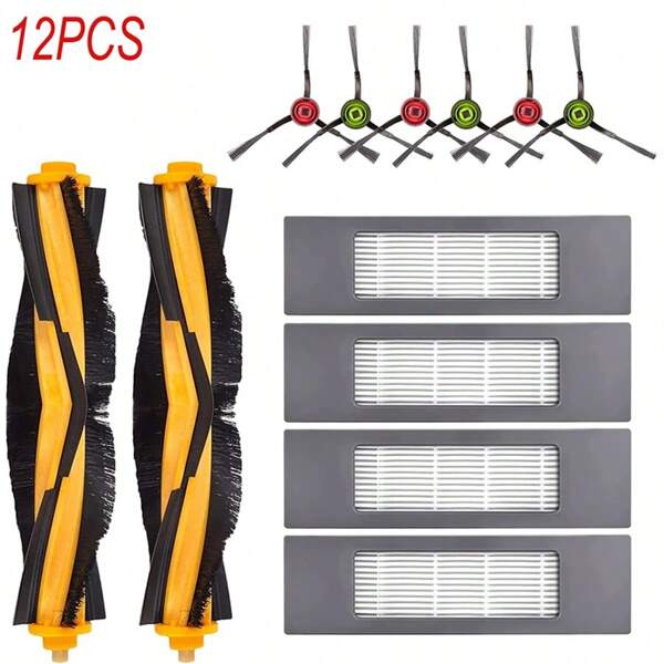 Replacements Parts For Ecovacs Deebot Ozmo 920/ 950/ T5/ T8/ T8MAX/ T8Power/ T8aivi/ T8+/ T8/ T9 AIVI/ N9/ N10/ N10 Plus/ N8+/ N8 Pro/ N8 Pro Plus Main Brush Hepa Filters Side Brushes Accessories