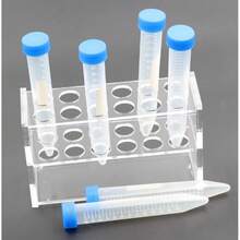 1PC 12/18-Slot Acrylic Test Tube Rack - Crystal Clear Laboratory Stand With Non-Slip Base & 16mm Universal Holes, Shatterproof Design - For Chemistry Labs, Perfume Displays, DIY Science Projects - Centrifuge Tube Holder - Lab Organization Supplies - Transparent Display Stand - STEM Education Tools - Beauty Product Organizer,School Supplies,Back To School