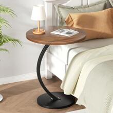 Tavolino rotondo vintage da salotto, tavolino da caffè leggero, tavolo da patio - decorazione moderna per il soggiorno, salvaspazio per soggiorno, cucina e camera da letto