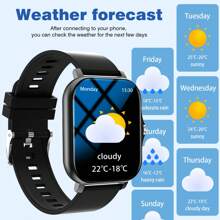 LOMAXFR Smart Watch, Wireless Calling /Dial, Multi -Sport Mode, Calling Reminder And Rejection,Information Reminder,SMS Reminder,Holiday Gifts, Birthday Gifts