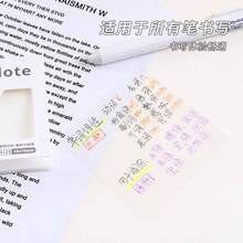 Transparent Sticky Notes, Notepads, Student Note Sticky Notes, Bookmarks, Suitable For Students, Teachers, Offices, Convenient For Writing, School Supplies, Office Supplies.,School Supplies,Back To School - White - View 3