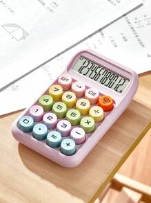 1pc Dopamine Color Series Calculator, Large Buttons, Desktop Calculator, 12-Digit Display Screen, Desktop Calculator, ABS Shockproof Material. Cute Calculator, Suitable For Teachers, Students, Office,School Supplies,Back To School
