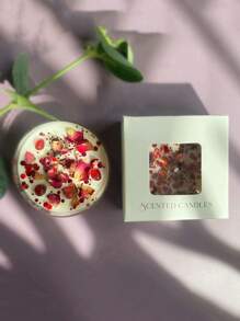 6 cajas de velas aromáticas con flores secas de cristal, decoración con purpurina de colores, 6 fragancias perfectamente combinadas para mejorar el ambiente romántico, ¡excelentes como regalo para fiestas!