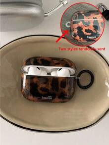 Amber Tortoise Shell Silicone Tortoise Shell 1pc Vintage Amber Leopard Print Phone Case Compatible With Apple, Includes Silicone Protective Case Compatible With Airpods Pro 2/2/3, High Quality Delicate Design, Comes With Screen Protector, Needs Removal Before Use Spring Gift - Multicolor - View 7