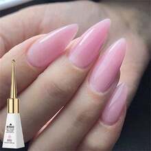 Mtssii Glass Bottle Milky White Nude Pink Color Rubber Base Gel Nail Polish 10ml Long-Lasting Semi-Permanent Varnish Soak Off Self Leveling UV LED Gel Nail Supplies