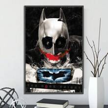 WB 1/15PCS DC Batman The Dark Knight Poster Movie Figures Home Decoration Painting Wall Art Bedroom Cartoons Decor Wallpaper Wall Bedroom Decoration - Frameless