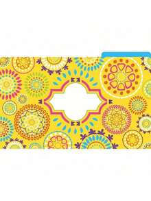 Legal-Size Designer File Folders, Moroccan, Multicolor, Replace Bland And Boring With Bright And Beautiful Legal File Folders, 1/3 Cut Tabs, 9 Folders In Pkg, 3 Each Of 3 Designs (2501) - Moroccan - View 5
