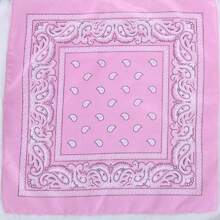 1 szt. Klasyczny retro styl uliczny z nadrukiem orzechów nerkowca Paisley kwadratowy szalik bandana, uniwersalny jako apaszka, opaska na głowę, opaska na nadgarstek, chusta na głowę, opaska na czoło, kieszonkowy kwadrat