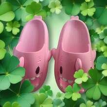 Adult EVA Shark-Shaped House Sandals For Children For Home And Beach - Pink - View 4