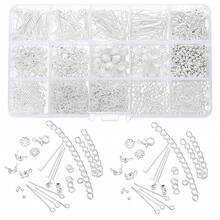 15 - Compartment Golden & Silvery Combo Set: Lobster Clasps, Eye Pins, Jump Rings, Bead Caps & Extender Chains For DIY Bracelet Making - Multicolor - View 8