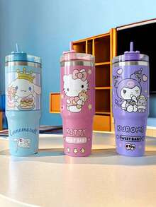 Sanrio 1 件    水瓶 304 不锈钢真空保温水杯夏季冬季饮水器旅行配件礼物（部分零件可能随机） - 彩色 - 查看 12