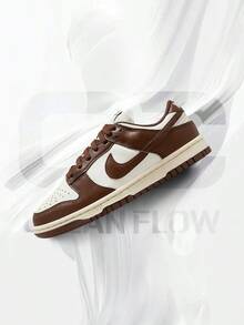 Nike Dunk Low Cacao Wow (Women's)– Women's Lifestyle Sneakers – Shoes For Woman -Vintage -Spring & Summer-Inspired Running Shoes, Shock-Absorbing Comfort, Gym To Streetwear Casual Wear-Easter Gift–DD1503 124 - Sail/Cacao Wow-coconut Milk - View 1