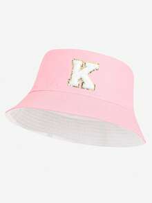 1 件女式 26 个字母渔夫帽，个性化时尚百搭休闲防晒帽，适合春夏日常穿着，户外搭配，很棒的礼物