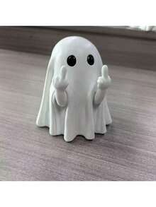 1pc Middle Finger Ghost Figurine - Home Decor Ornament - Resin Material - High Quality - Funny Toy - Birthday Gift - Christmas Gift - Halloween Gift - Perfect Gift - Toy