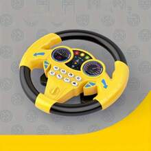 Juguetes de volante de educación temprana divertidos para niños, juguetes interactivos familiares, juegos de conducción de automóviles simulados con música, volante giratorio, juguetes educativos de casa de muñecas, regalos de cumpleaños y días festivos