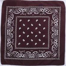 1 szt. Klasyczny retro styl uliczny z nadrukiem orzechów nerkowca Paisley kwadratowy szalik bandana, uniwersalny jako apaszka, opaska na głowę, opaska na nadgarstek, chusta na głowę, opaska na czoło, kieszonkowy kwadrat