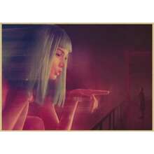 1 pezzo cartellone decorativo in tela da parete moderno con opera d'arte vintage del film Blade Runner 2049, ideale per decorare casa, sala, camera da letto, regalo opzionale con cornice