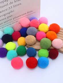 200 件装猫玩具，宠物毛绒球，逗猫玩具，猫咪互动用品，入门训练，迷你绒球游戏，弹力毛绒球等等，猫咪必需品，狗狗玩具，宠物，猫咪配件，毛绒玩具，猫咪用品 - 彩色 - 查看 5