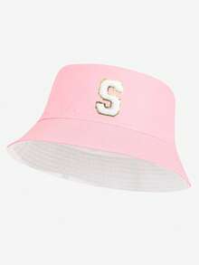 1 件女式 26 个字母渔夫帽，个性化时尚百搭休闲防晒帽，适合春夏日常穿着，户外搭配，很棒的礼物