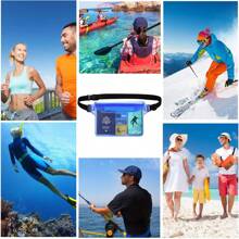 AiRunTech Waterproof Pouch With Waist Strap | Beach Accessories Best Way To Keep Your Phone And Valuables Safe And Dry | Perfect For Boating Swimming Snorkeling Kayaking Beach Pool